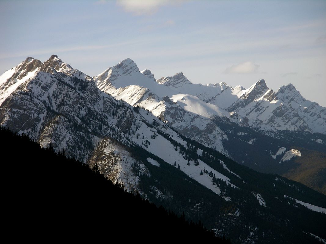 26 Mount Norquay and Mount Brewster From Sulphur Mountain At Top Of Banff Gondola In Winter